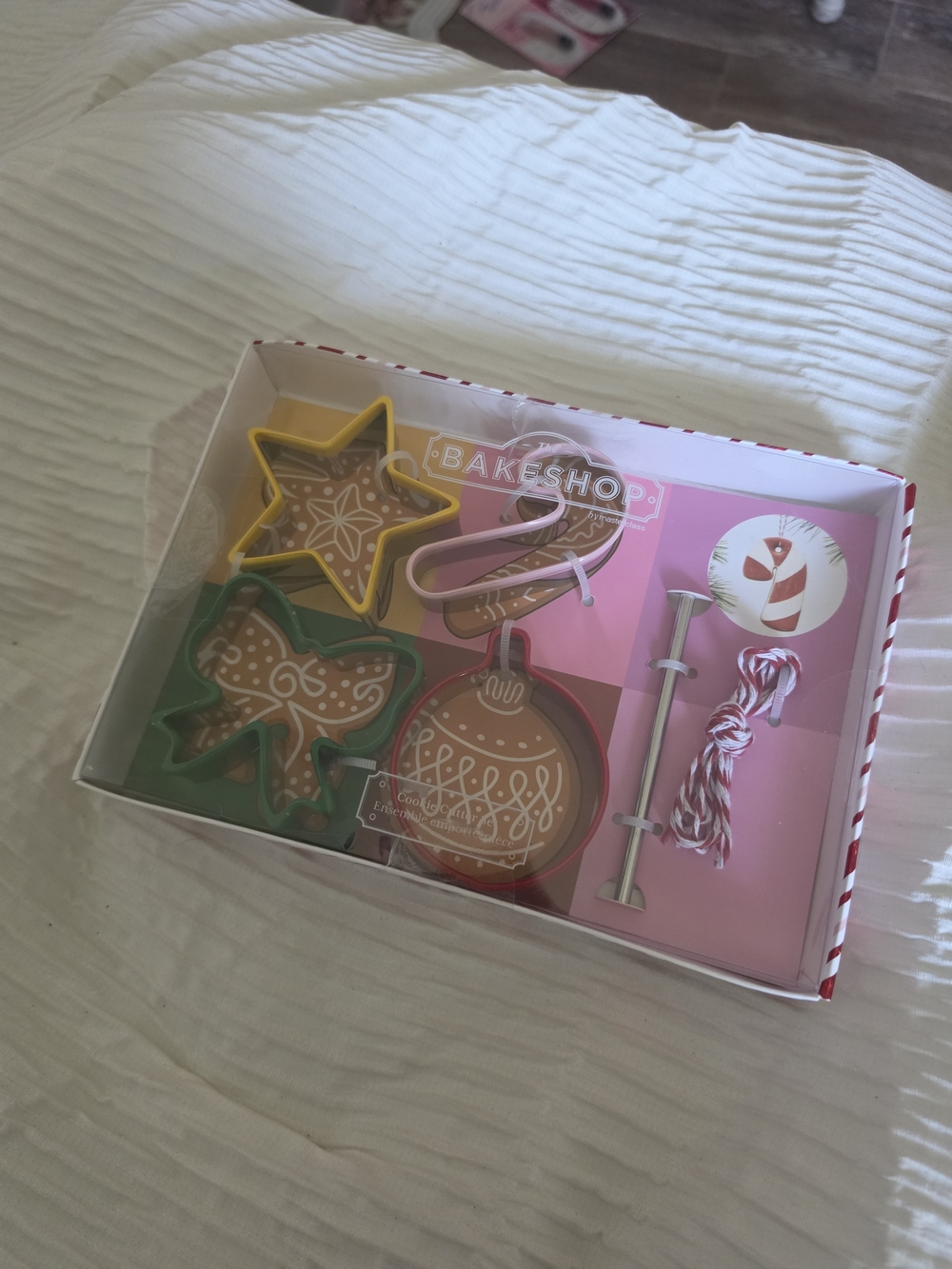 Holiday Ornament Cookie Cutter Set - Green, Yellow, Pink